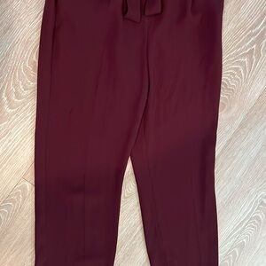 Express Red Straight Leg Pants